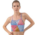 Texture With Triangles Mini Tank Bikini Top