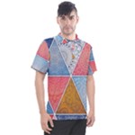 Texture With Triangles Men s Polo T-Shirt
