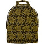 Yellow Floral Pattern Floral Greek Ornaments Mini Full Print Backpack