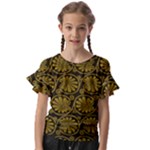  Kids  Cut Out Flutter Sleeves