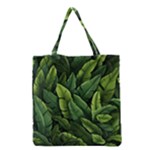 Green leaves Grocery Tote Bag