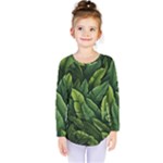 Green leaves Kids  Long Sleeve T-Shirt
