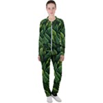 Green leaves Casual Jacket and Pants Set