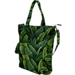 Green leaves Shoulder Tote Bag
