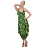 Green leaves Layered Bottom Dress