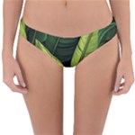 Banana leaves pattern Reversible Hipster Bikini Bottoms