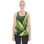 Banana leaves pattern Piece Up Tank Top