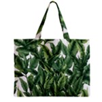 Tropical leaves Zipper Mini Tote Bag