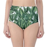 Tropical leaves Classic High-Waist Bikini Bottoms