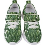 Tropical leaves Kids  Velcro Strap Shoes