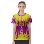 Yellow And Purple In Harmony Women s Sport Mesh T-Shirt