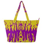 Yellow And Purple In Harmony Full Print Shoulder Bag
