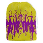 Yellow And Purple In Harmony Drawstring Pouch (3XL)
