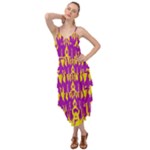 Yellow And Purple In Harmony Layered Bottom Dress