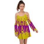 Yellow And Purple In Harmony Boho Dress