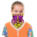 Yellow And Purple In Harmony Face Covering Bandana (Kids)