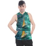 Lion King Of The Jungle Nature Men s Sleeveless Hoodie