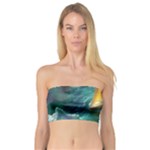 Double Exposure Flower Bandeau Top