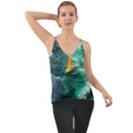 Mountain Birds River Sunset Nature Chiffon Cami