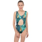 Mountain Birds River Sunset Nature Center Cut Out Swimsuit