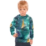 Double Exposure Flower Kids  Hooded Pullover