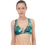 Mountain Birds River Sunset Nature Classic Banded Bikini Top