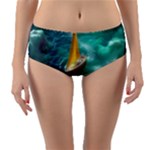 Mountains Sunset Landscape Nature Reversible Mid-Waist Bikini Bottoms