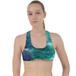 Valley Night Mountains Criss Cross Racerback Sports Bra