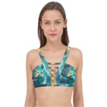 Valley Night Mountains Cage Up Bikini Top