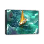 Dolphin Sea Ocean Mini Canvas 7  x 5  (Stretched)