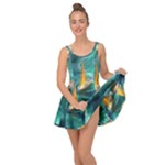 Dolphin Swimming Sea Ocean Inside Out Casual Dress