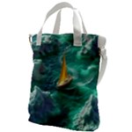 Dolphin Swimming Sea Ocean Canvas Messenger Bag