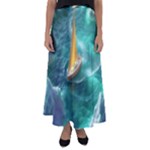 Dolphin Sea Ocean Flared Maxi Skirt