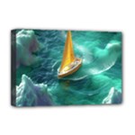 Dolphins Sea Ocean Deluxe Canvas 18  x 12  (Stretched)