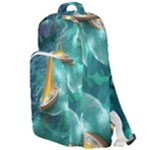 Dolphin Swimming Sea Ocean Double Compartment Backpack
