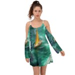 Dolphin Swimming Sea Ocean Boho Dress
