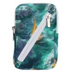 Dolphin Sea Ocean Belt Pouch Bag (Large)