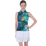 Dolphin Sea Ocean Women s Sleeveless Polo T-Shirt