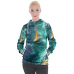Dolphins Sea Ocean Women s Hooded Pullover