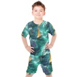 Dolphins Sea Ocean Kids  T-Shirt and Shorts Set