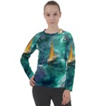 Dolphins Sea Ocean Women s Long Sleeve Raglan T-Shirt
