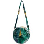 Dolphins Sea Ocean Crossbody Circle Bag