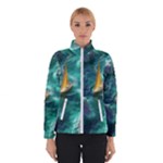 Moon Moonlit Forest Fantasy Midnight Women s Bomber Jacket