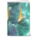 Dolphins Sea Ocean 8  x 10  Hardcover Notebook