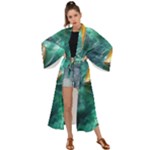 Moon Moonlit Forest Fantasy Midnight Maxi Kimono