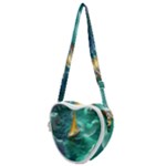 Dolphins Sea Ocean Water Heart Shoulder Bag