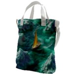 Dolphins Sea Ocean Water Canvas Messenger Bag