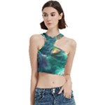 Moon Moonlit Forest Fantasy Midnight Cut Out Top