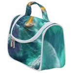 Silk Waves Abstract Satchel Handbag