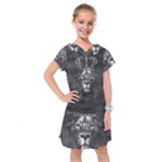 Lion King Of The Jungle Nature Kids  Drop Waist Dress